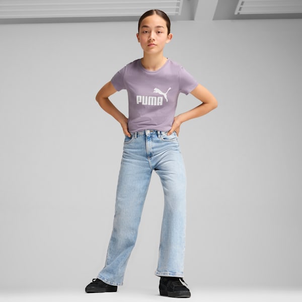 Essentials Logo Girls' Tee, Pale Plum, extralarge