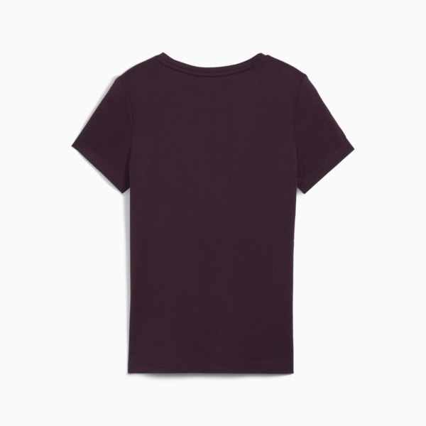 Essentials Logo Girls' Tee, Midnight Plum, extralarge