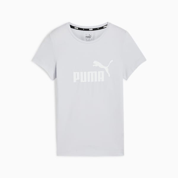 Essentials Logo Girls' Tee, Silver Mist, extralarge