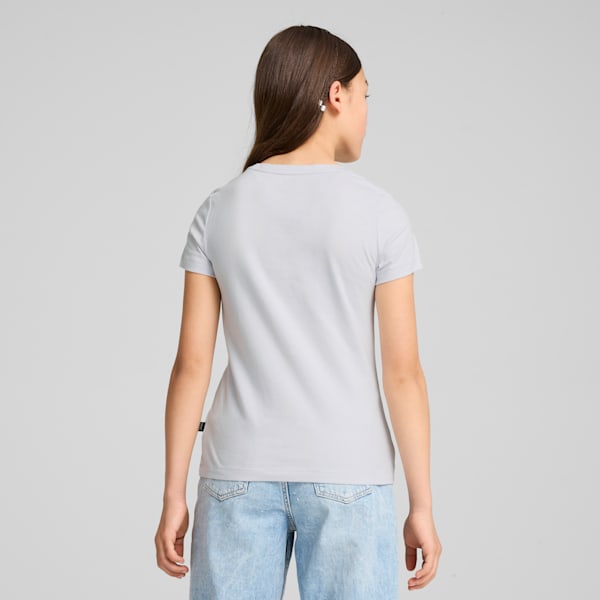 Essentials Logo Girls' Tee, Silver Mist, extralarge