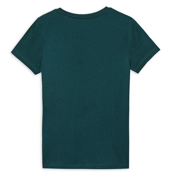 Logo Girl's T-Shirt, Malachite, extralarge-IND