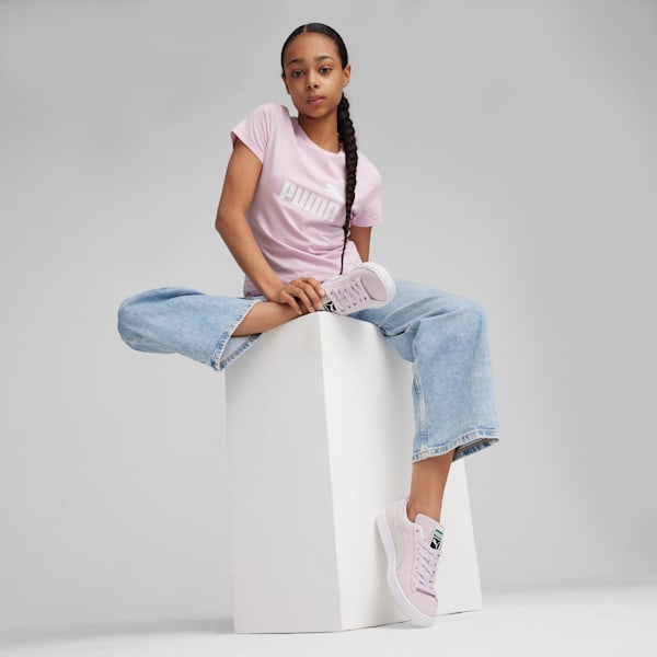 Essentials Logo Girls' Tee, Grape Mist, extralarge