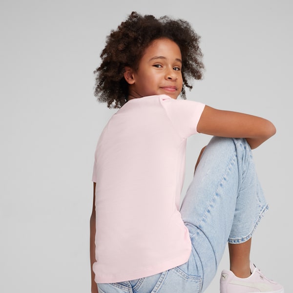 Essentials Logo Girls' Tee, Whisp Of Pink, extralarge