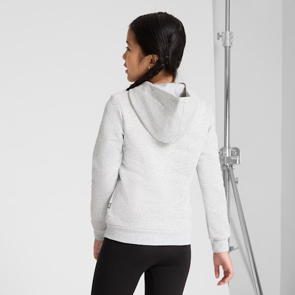 Chandail à capuchon Essentials Logo pour jeunes, Light Gray Heather, extralarge