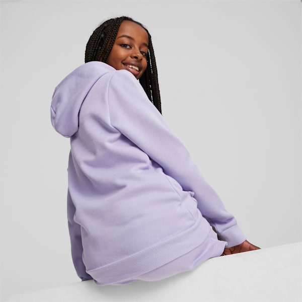 Sudadera con capucha con logo Essentials para niños grandes, Vivid Violet