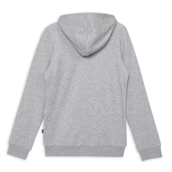 Essentials Small Logo Full-Zip Youth Hoodie, Light Gray Heather, extralarge-IND