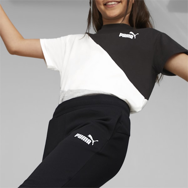 Logo Girl's Sweatpants, Puma Black, extralarge-IND