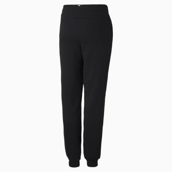 Girl's Knitted Sweat Pants, Puma Black, extralarge-IND