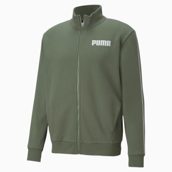 Metallic Nights Men's Full Zip Jacket, Thyme, extralarge