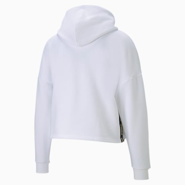 Metallic Nights Women's Hoodie, Puma White, extralarge-IND