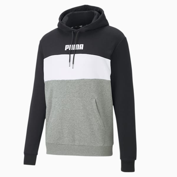 Block Men's Hoodie, Cotton Black, extralarge-IND
