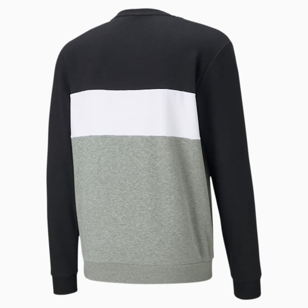 Block Crew Men's Sweat Shirt, Cotton Black, extralarge-IND
