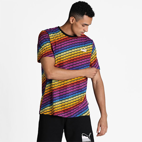 Pride AOP Tee, Puma White-multi AOP, extralarge