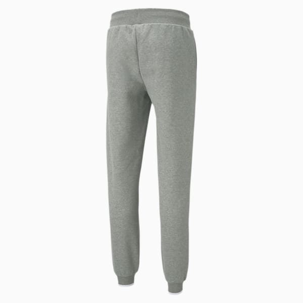 PUMA Block Men's Embroidered Sweatpants, Medium Gray Heather, extralarge