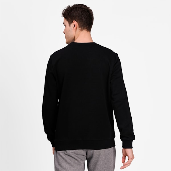 BIG LOGO Crew Full Length Sweatshirt, Puma Black, extralarge-IND