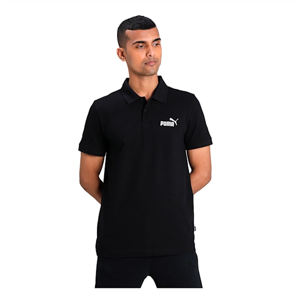 Essentials  Pique Polo, Cotton Black, extralarge-IND