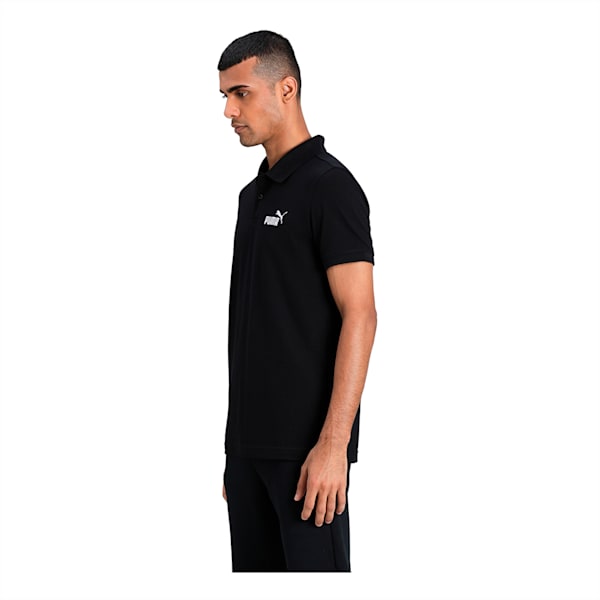 Essentials  Pique Polo, Cotton Black, extralarge-IND