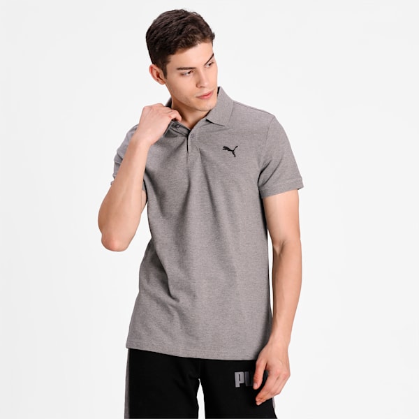 Essentials  Pique Polo, Medium Gray Heather-_Cat, extralarge-IND