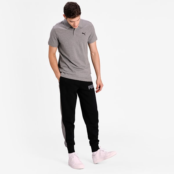 Essentials  Pique Polo, Medium Gray Heather-_Cat, extralarge-IND