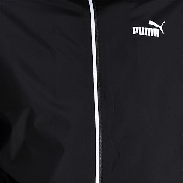 Essential Solid Regular Fit Men's Windbreaker, Puma Black