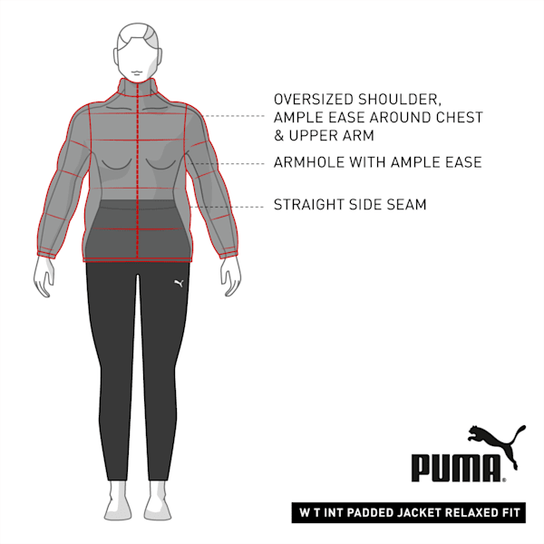 Eco Relaxed Fit Women's Puffer Jacket, Puma Black, extralarge-IND