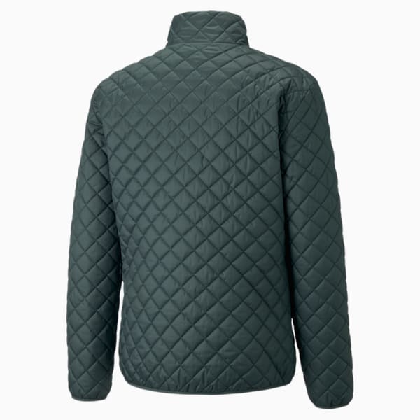 Half-Zip Padded Men's Jacket, Green Gables, extralarge