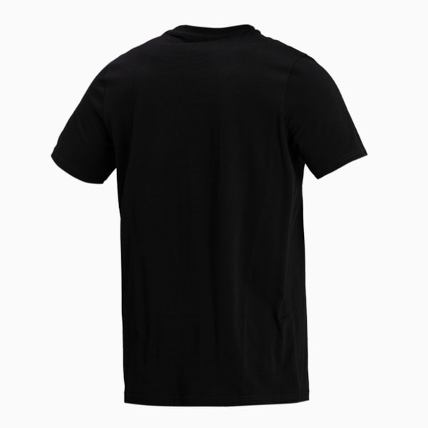 Cat Box Men's  T-shirt, Puma Black