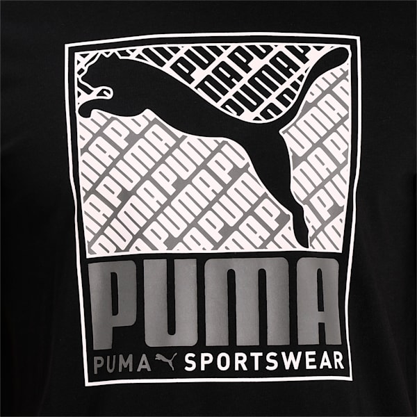 Cat Box Men's Regular Fit T-shirt, Puma Black, extralarge-IND