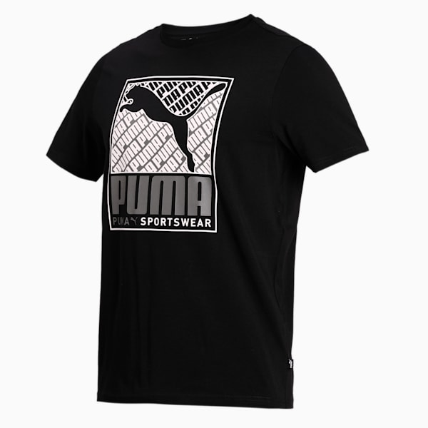 Cat Box Men's Regular Fit T-shirt, Puma Black, extralarge-IND