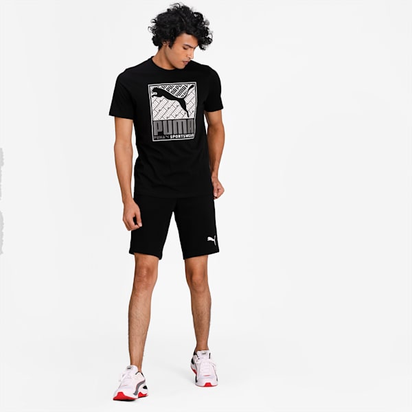 Cat Box Men's Regular Fit T-shirt, Puma Black, extralarge-IND