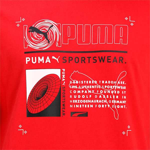 Reflective Men's Regular Fit T-shirt, High Risk Red, extralarge-IND