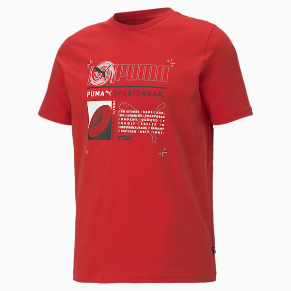 Reflective Men's Regular Fit T-shirt, High Risk Red, extralarge-AUS