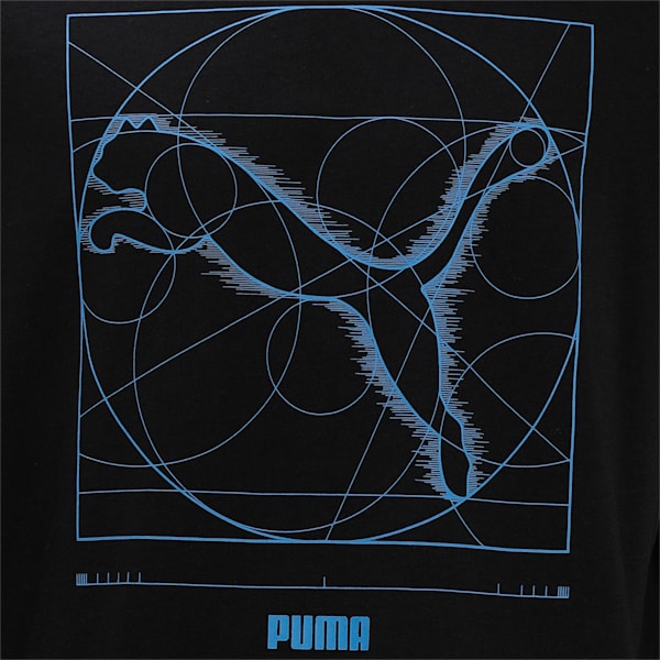 Renaissance Cat Men's T-shirt, Puma Black