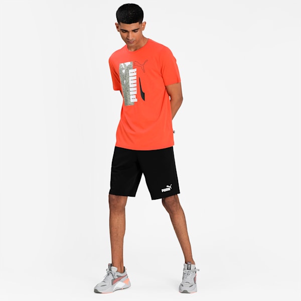 Summer Vibe Men's Regular Fit T-shirt, Tigerlily, extralarge-IND