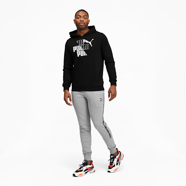 Graphic Men's Hoodie, Puma Black, extralarge