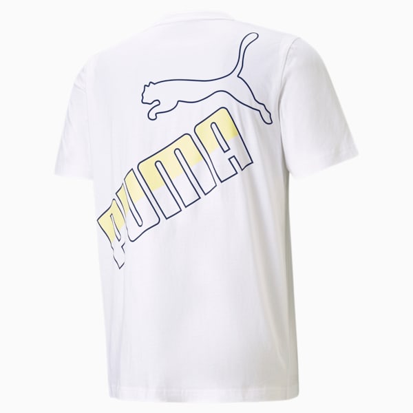 Big Logo Graphic Men's  T-shirt, Puma White, extralarge-IND