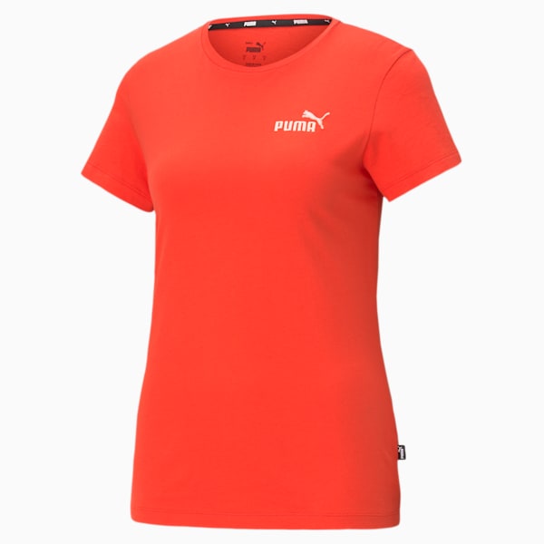 Essentials+ Embroidered Women's T-shirt, Poppy Red, extralarge-IND