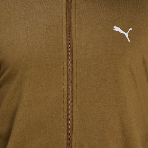 Camo Box Graphic Full-Zip Men's Sweatshirt, Dark Olive, extralarge-IND