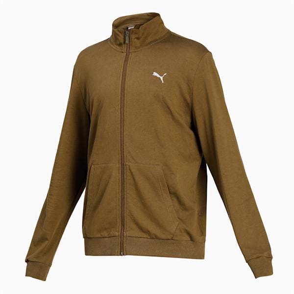 Camo Box Graphic Full-Zip Men's Sweatshirt, Dark Olive, extralarge-IND
