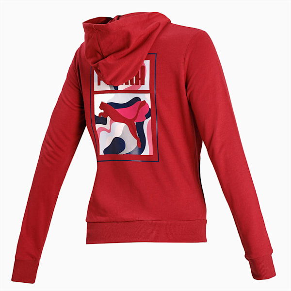 PUMA 1948 Box Graphic Women's Jacket, Burnt Russet, extralarge-IND