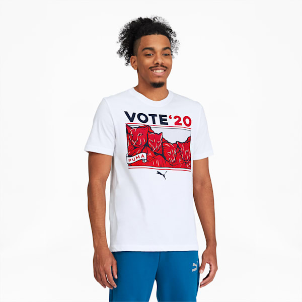 Election Day Men's Tee, Puma White, extralarge