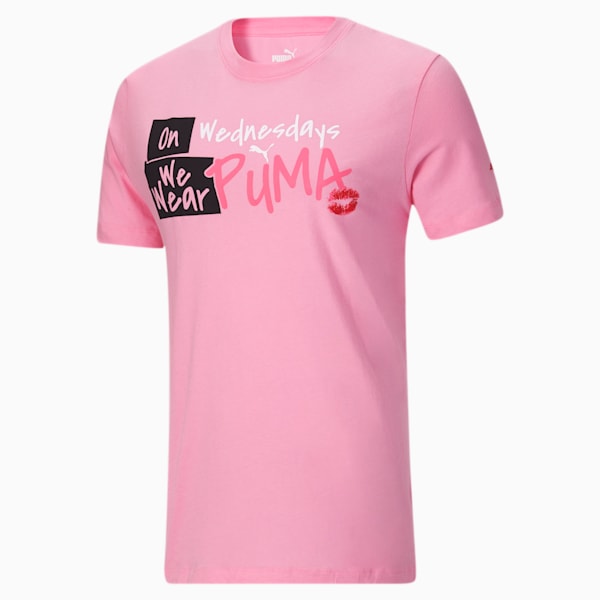 Pink and black puma shirt outlet