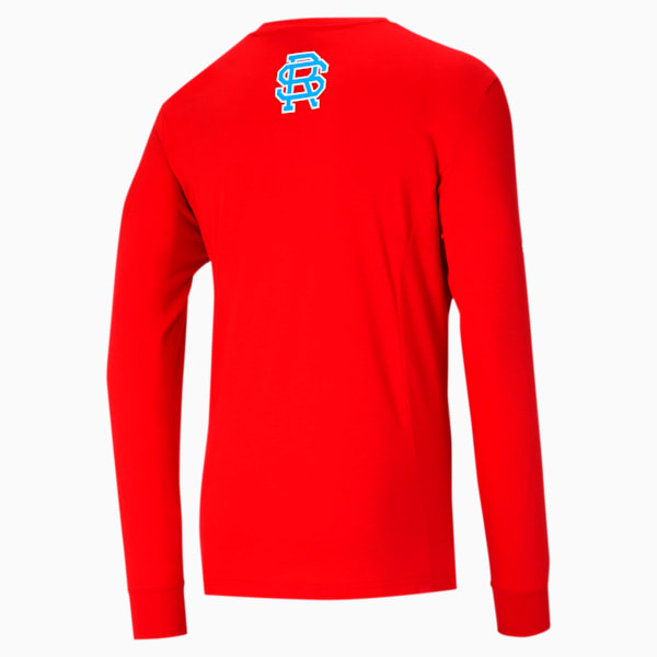 TBT Men's Long Sleeve Team Tee, High Risk Red, extralarge