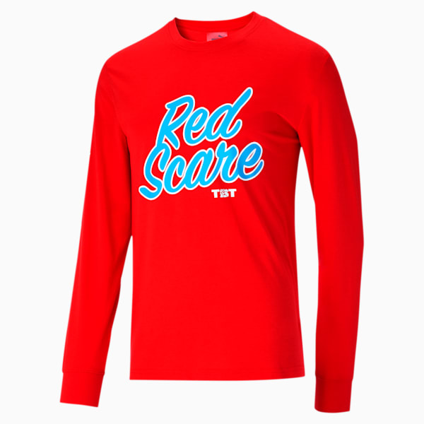 TBT Men's Long Sleeve Team Tee, High Risk Red, extralarge