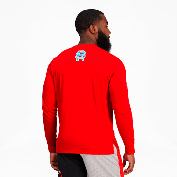 TBT Men's Long Sleeve Team Tee, High Risk Red, extralarge