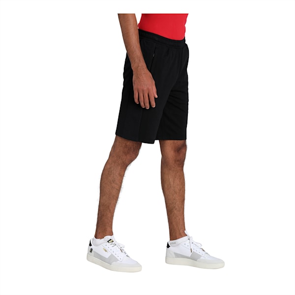 PUMA Mesh Overlay Men's Sweat Shorts, Puma Black