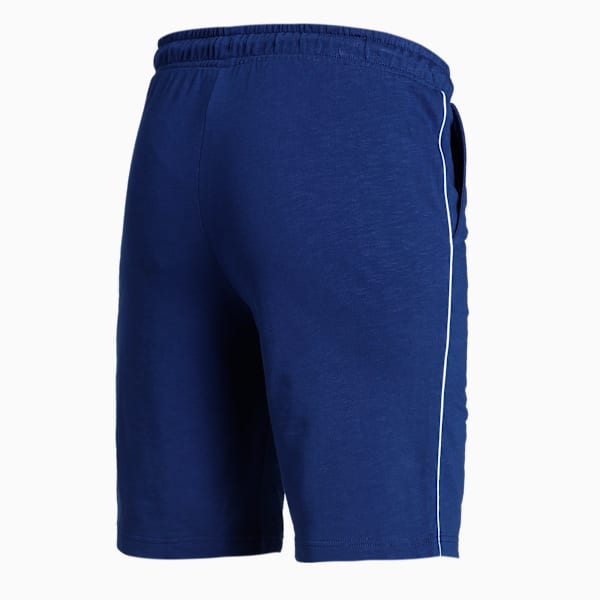 Slub Men's Slim Shorts, Elektro Blue, extralarge-IND