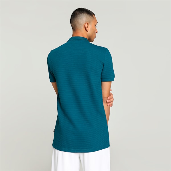 Ottoman Men's Slim Fit Polo, Ocean Tropic, extralarge-IND