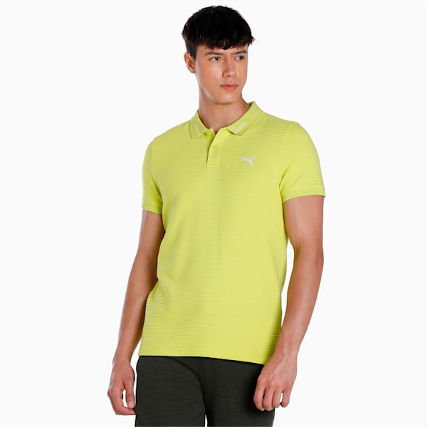 Ottoman Men's Slim Fit Polo, Olive Oil, extralarge-IND