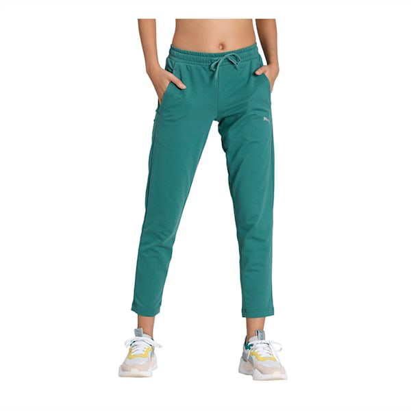 PUMA Women's 7/8 Slim Pants, Blue Spruce